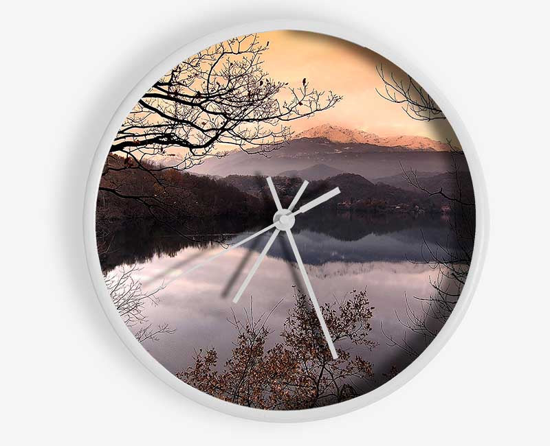 Bare Forest In Autumn Clock - Wallart-Direct UK