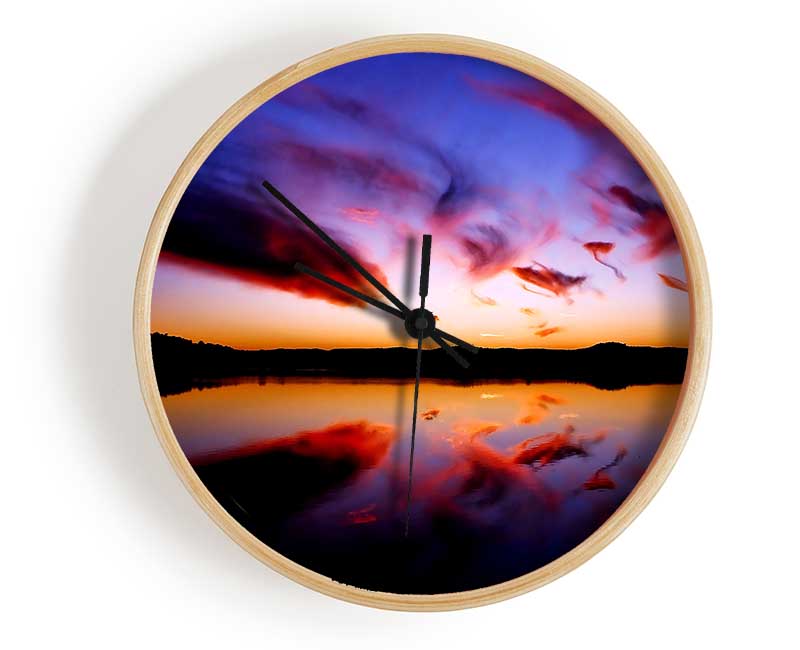 Mystical Lake Clock - Wallart-Direct UK