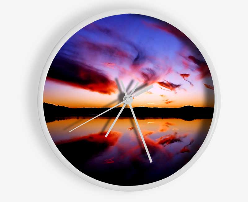 Mystical Lake Clock - Wallart-Direct UK