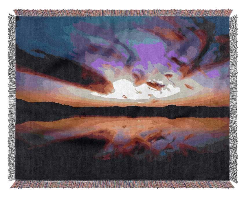 Mystical Lake Woven Blanket