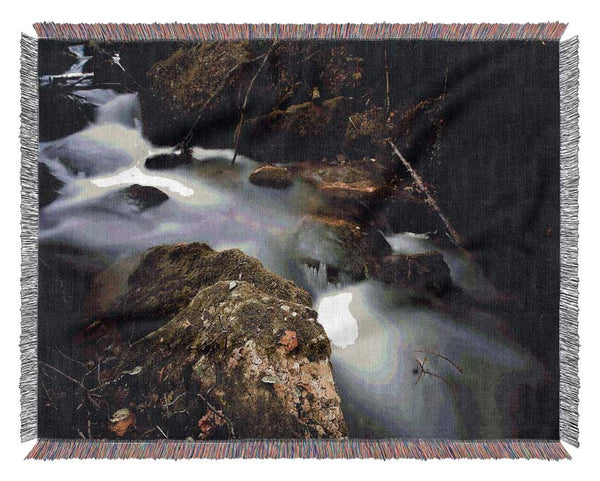 Forest Mist Creek Woven Blanket