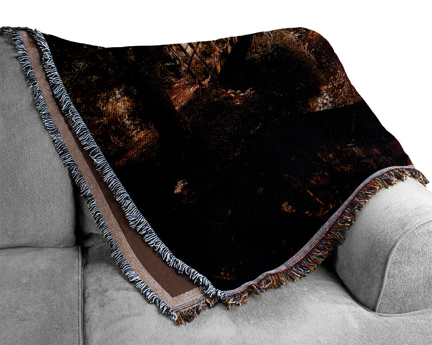 Arched Bridge Reflections Woven Blanket