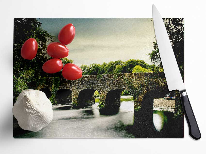 Stone Bridge Glass Chopping Board