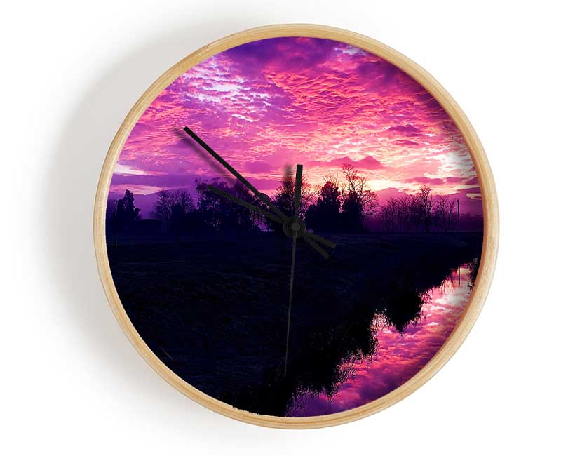 Cold Morning Clock - Wallart-Direct UK