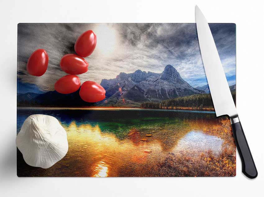 Crystal Clear Lake Glass Chopping Board