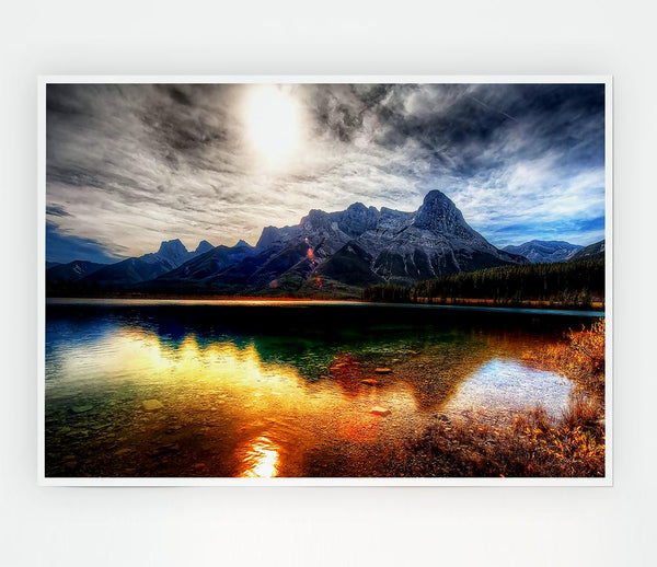 Crystal Clear Lake Print Poster Wall Art