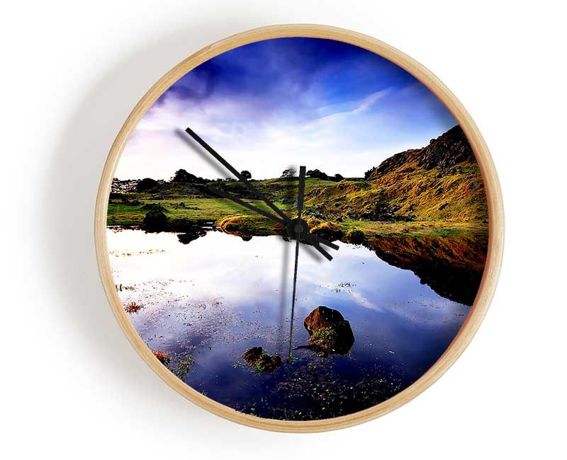 In The Scottish Highlands Clock - Wallart-Direct UK