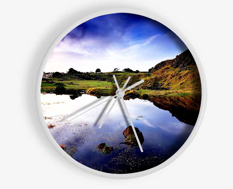 In The Scottish Highlands Clock - Wallart-Direct UK