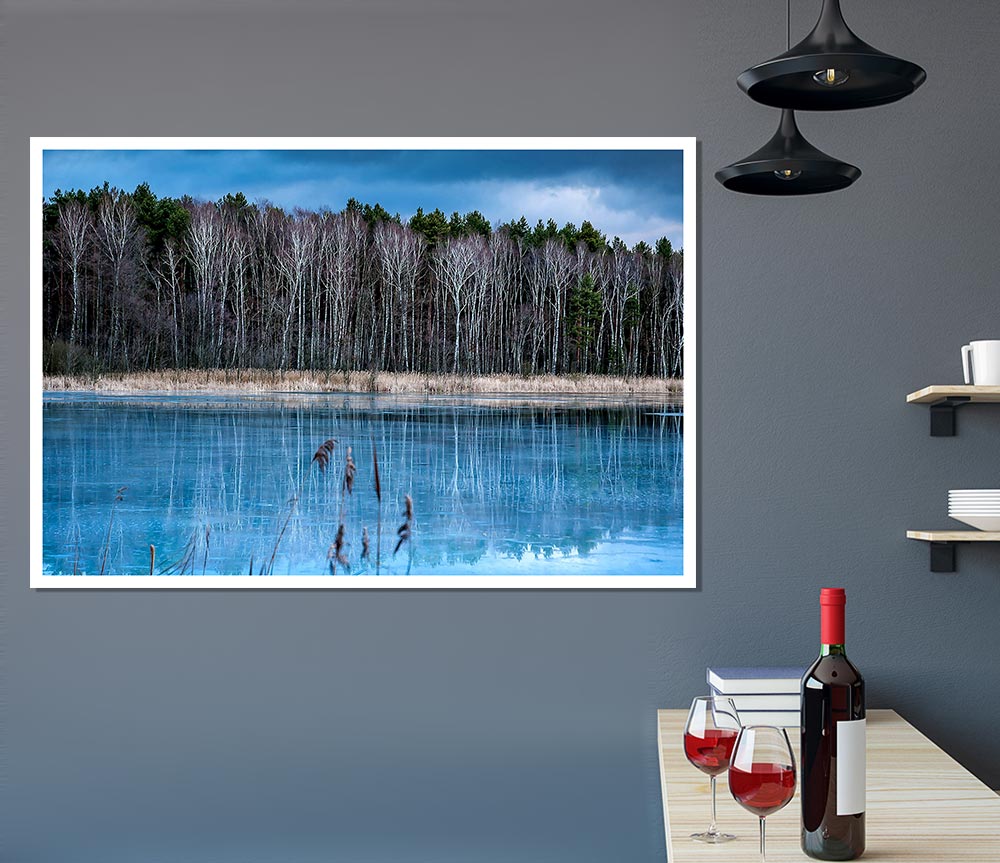 Ice Lake Print Poster Wall Art