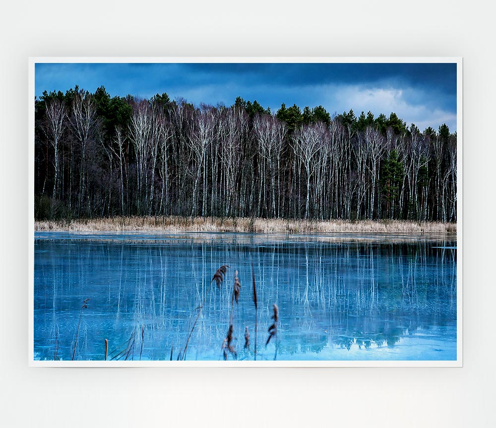 Ice Lake Print Poster Wall Art