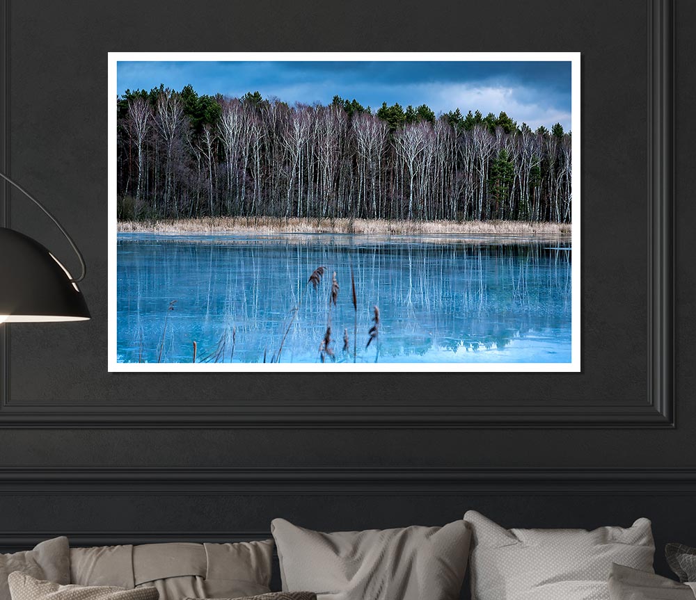 Ice Lake Print Poster Wall Art