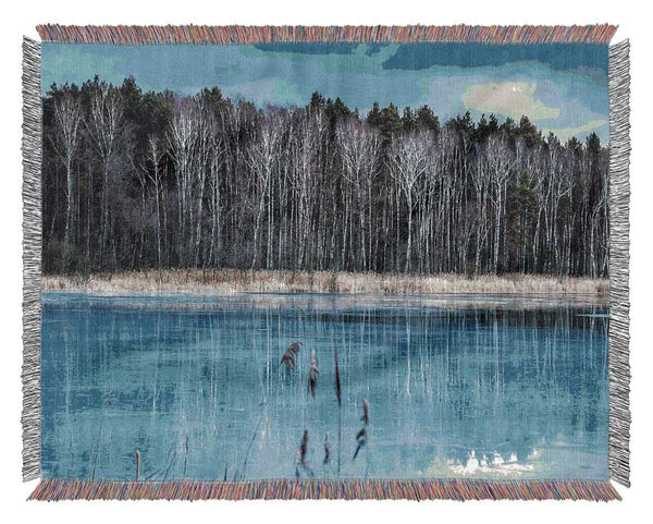 Ice Lake Woven Blanket