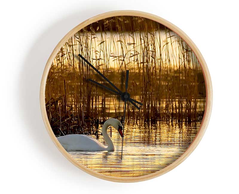 Swan Lake Clock - Wallart-Direct UK