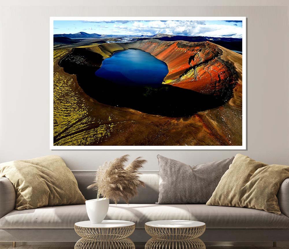 Arctic Volcanic Print Poster Wall Art