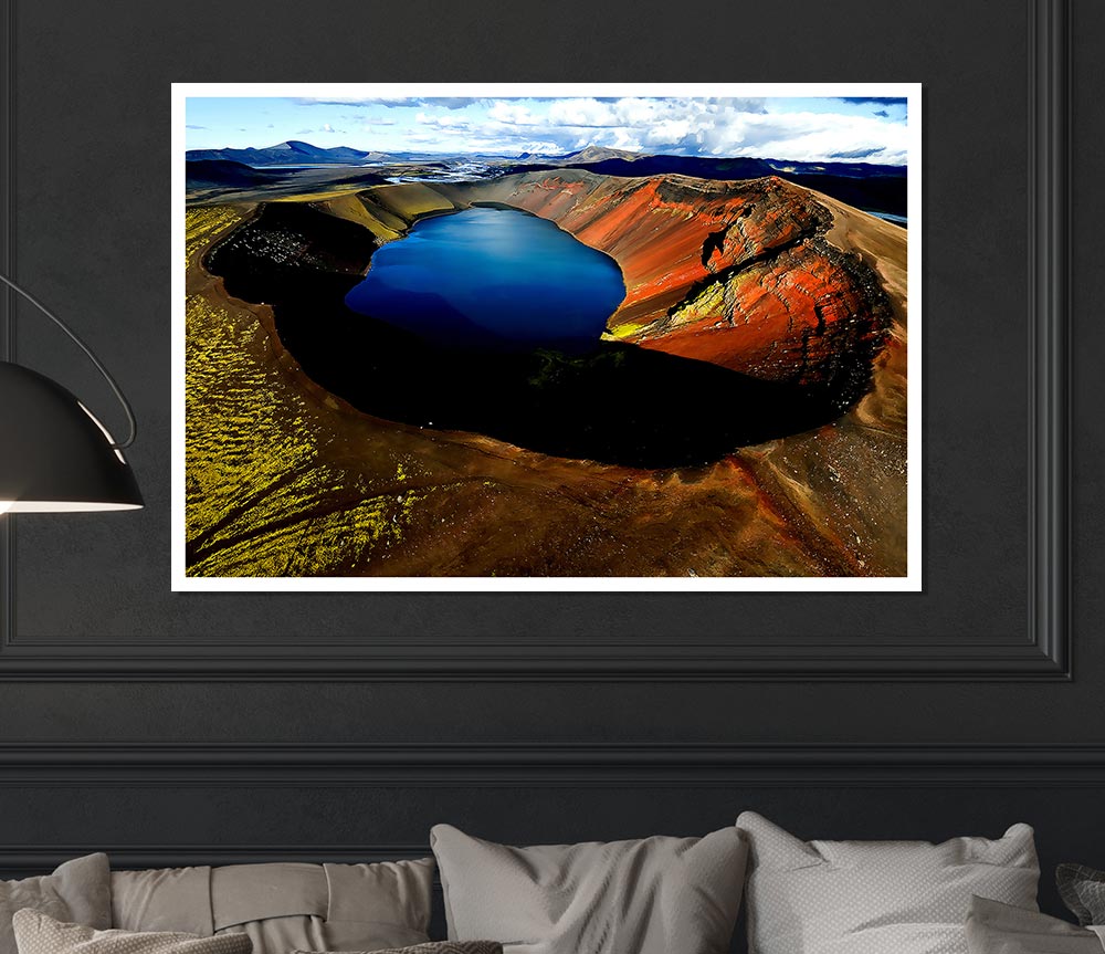 Arctic Volcanic Print Poster Wall Art