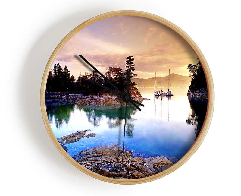 Curme Islands Clock - Wallart-Direct UK