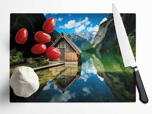 German Landscapes Glass Chopping Board