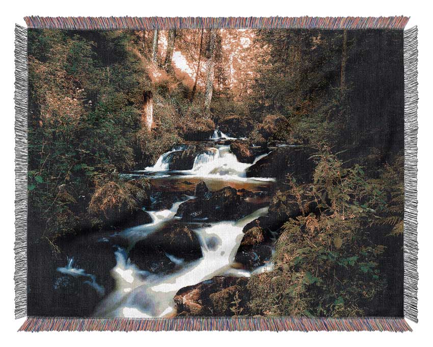 Black Forest In Germany Woven Blanket