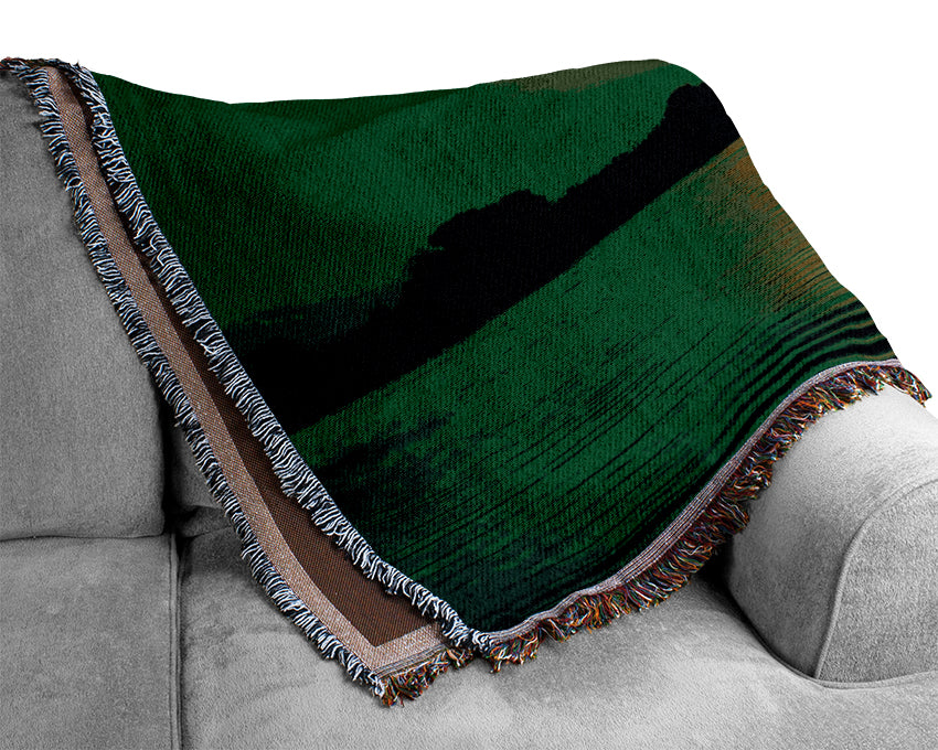 Green Lake Sun Woven Blanket