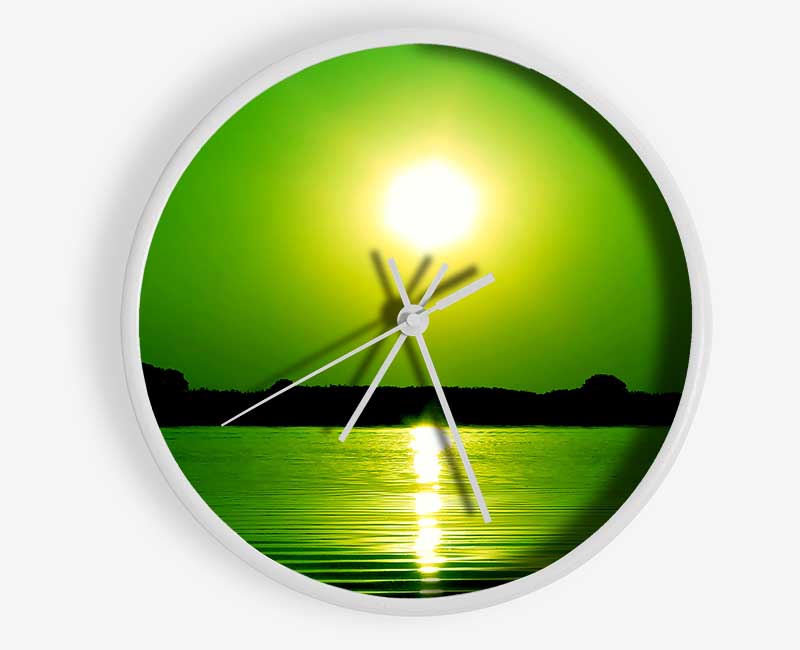 Green Lake Sun Clock - Wallart-Direct UK