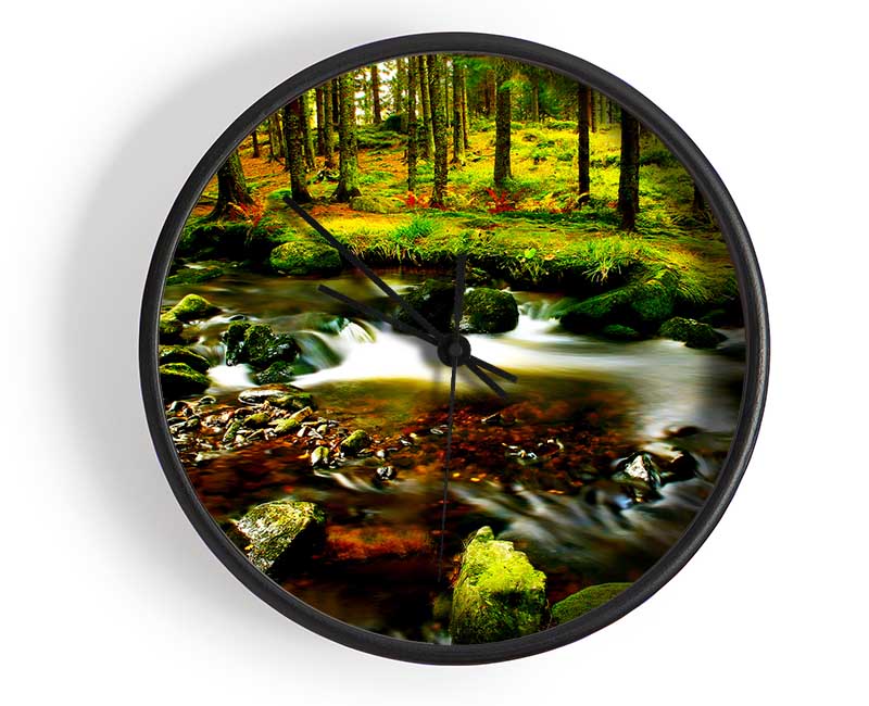 The Stream In Flow Clock - Wallart-Direct UK