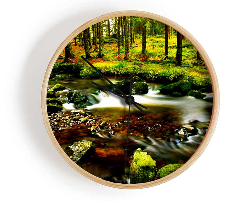 The Stream In Flow Clock - Wallart-Direct UK