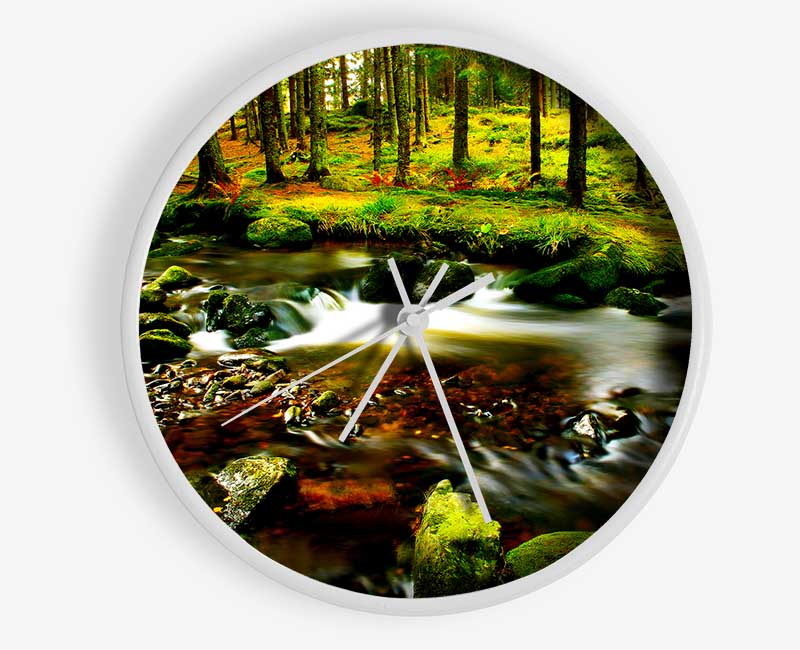 The Stream In Flow Clock - Wallart-Direct UK