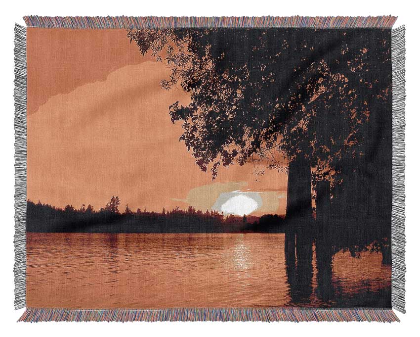 Peaceful River Calm Woven Blanket