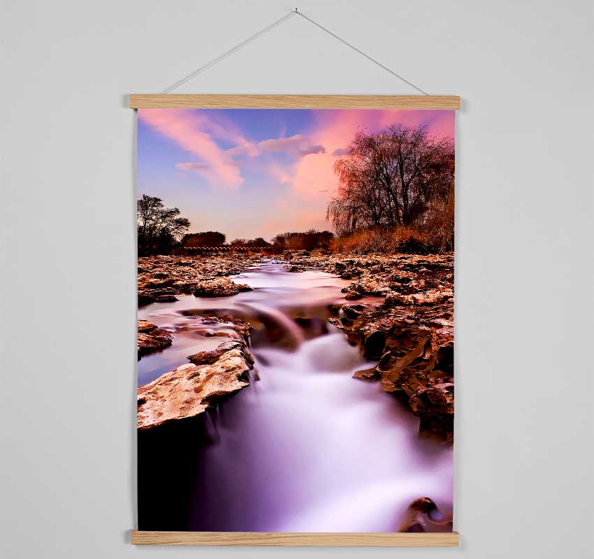 The Stunning Misty Rocks Hanging Poster - Wallart-Direct UK