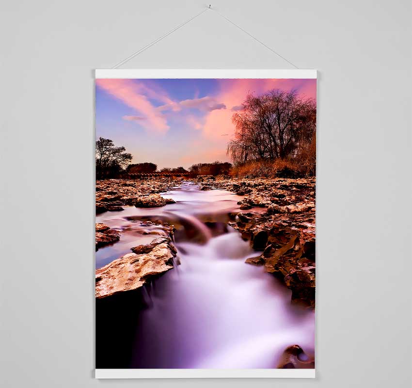 The Stunning Misty Rocks Hanging Poster - Wallart-Direct UK