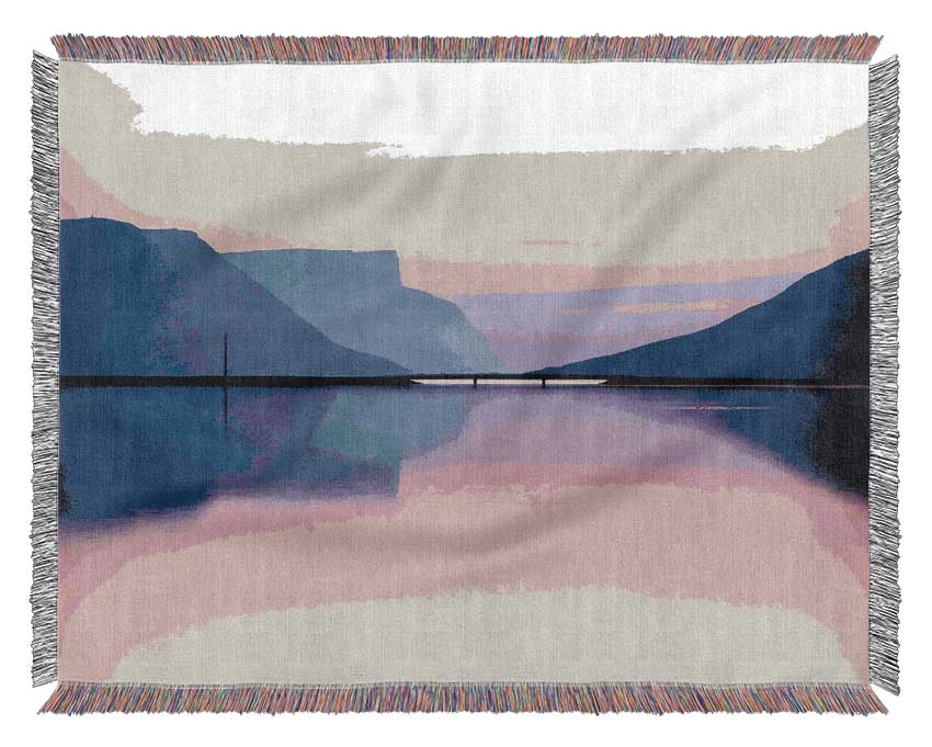 Mystical Mountain Woven Blanket