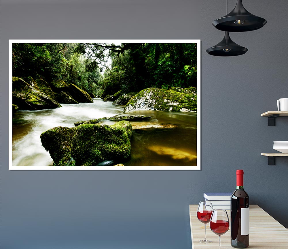 The River Flow Print Poster Wall Art