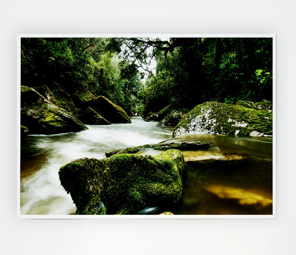 The River Flow Print Poster Wall Art