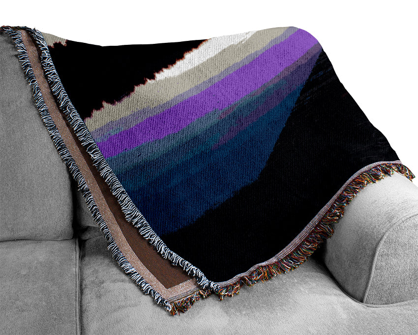 Purple Pier Calm Woven Blanket