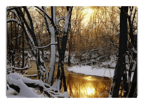 Winter Lake Sunset