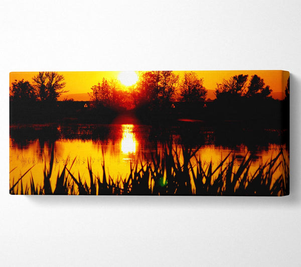 Orange Sunset River