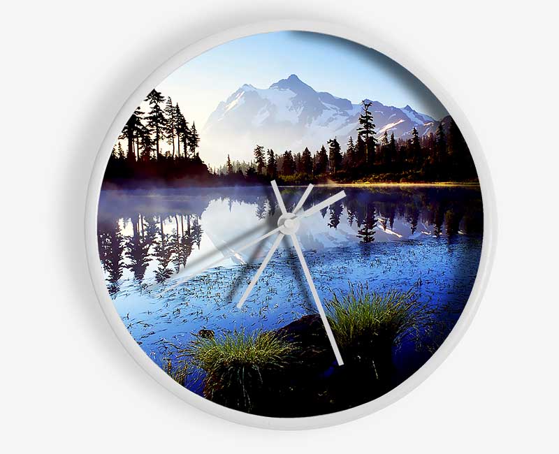 Canadian Lake Mist Clock - Wallart-Direct UK