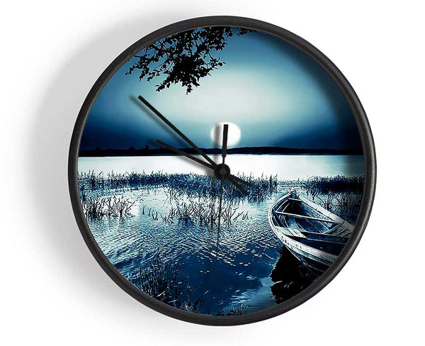 Moonlit River Clock - Wallart-Direct UK