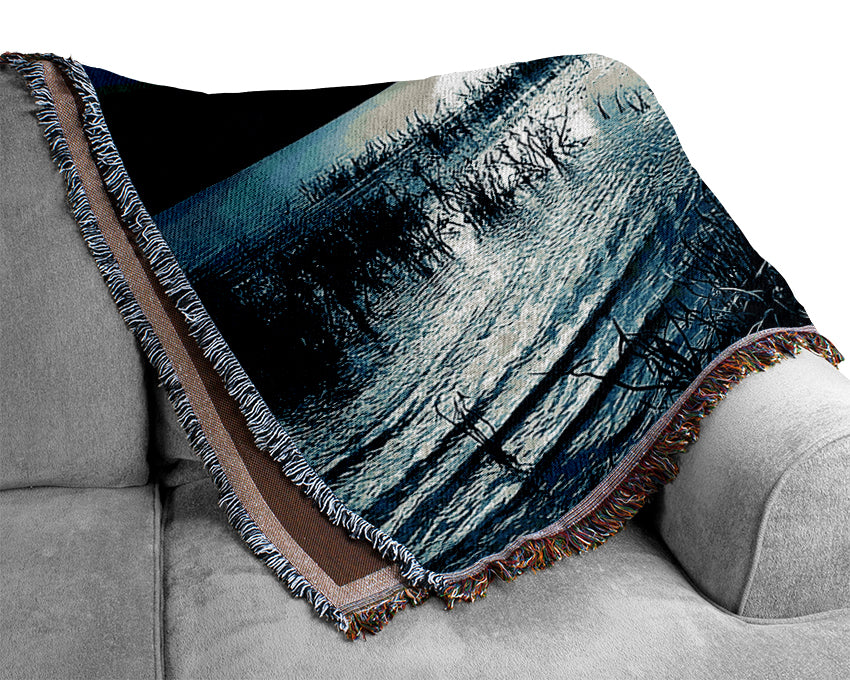 Moonlit River Woven Blanket