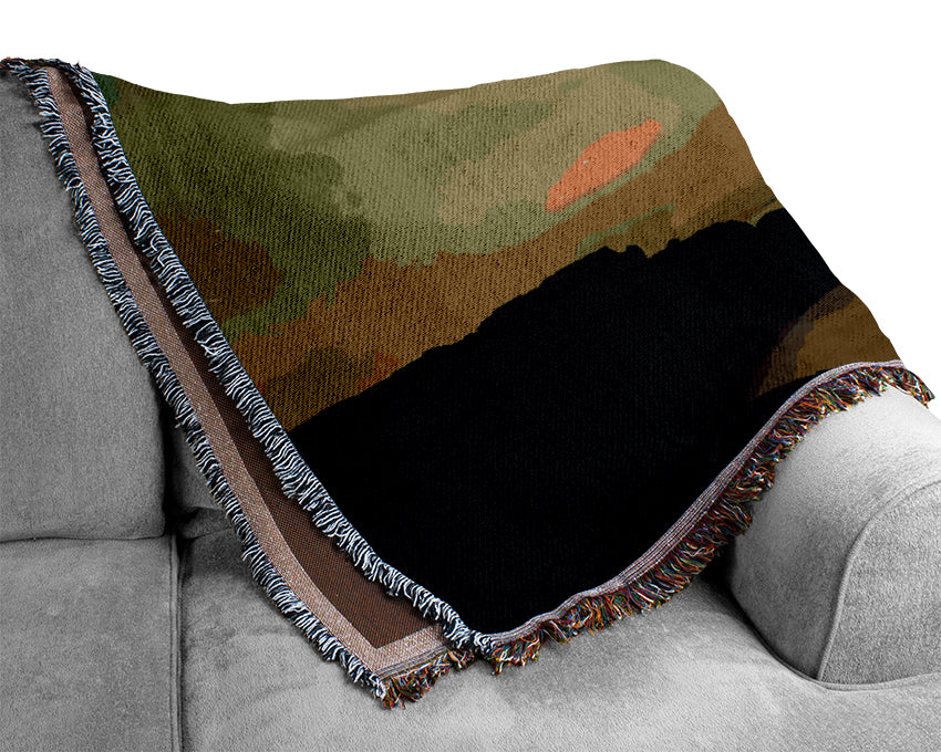 Northern Lights River Flow Woven Blanket