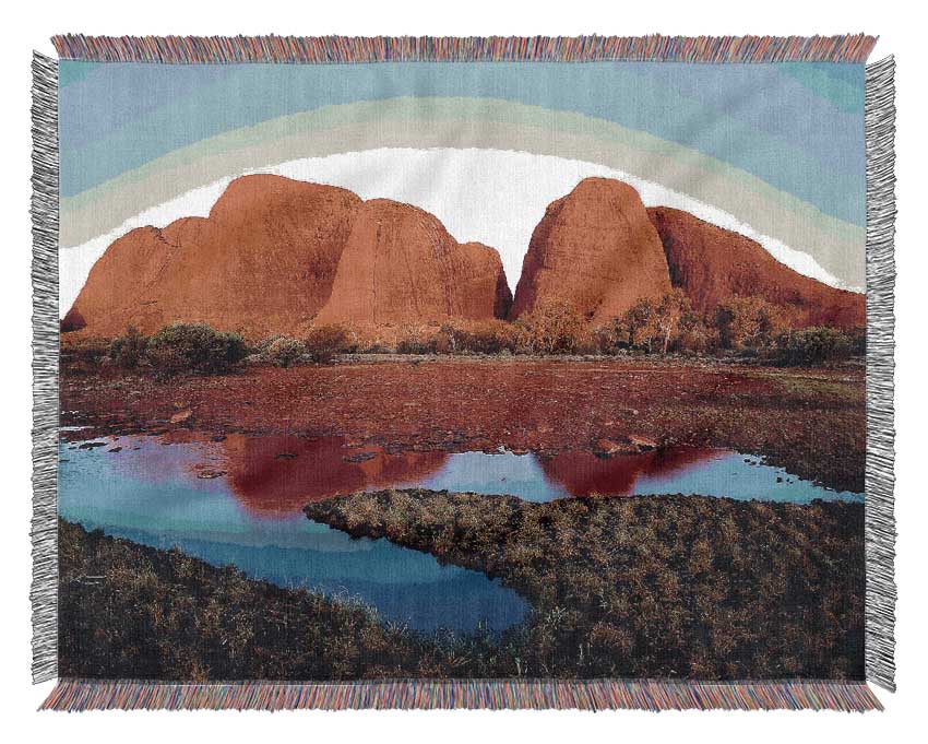 Ayres Rock River View (Uluru) Woven Blanket