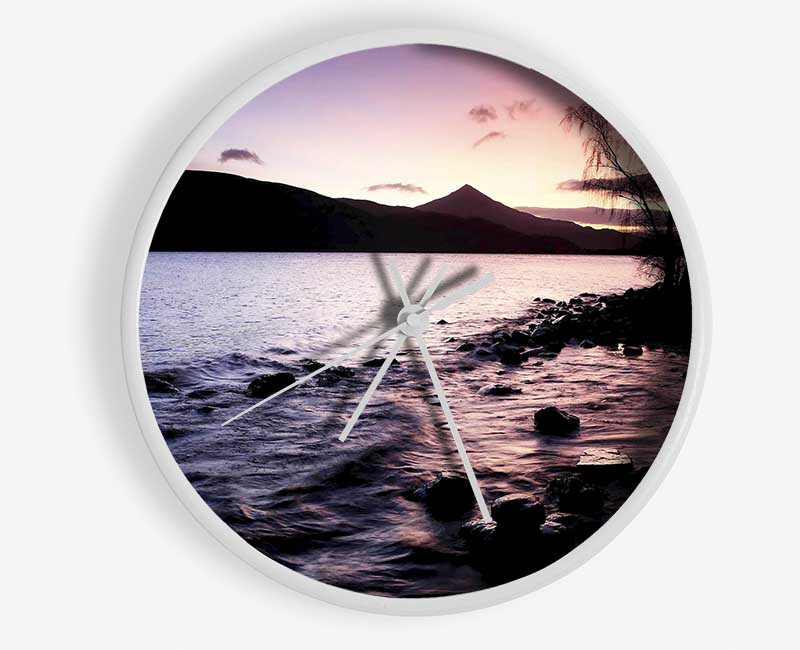 River Bank Sunrise Clock - Wallart-Direct UK