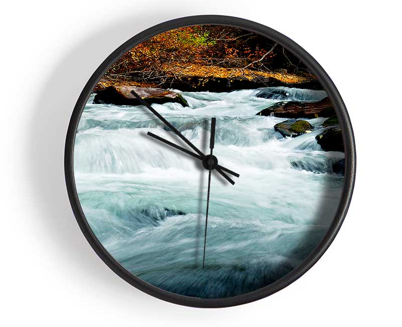 River Rocks Clock - Wallart-Direct UK