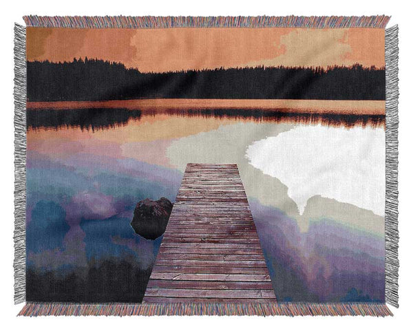 Scottish Boardwalk Calm Woven Blanket