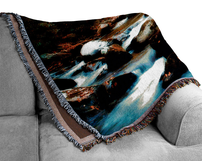 Autumn Stream Woven Blanket