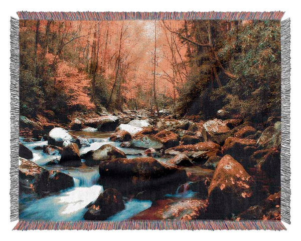 Autumn Stream Woven Blanket