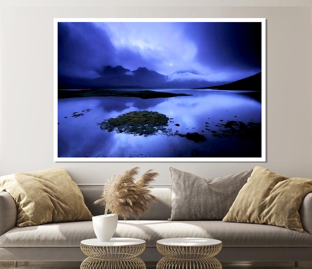 Blue Loch Beauty Print Poster Wall Art