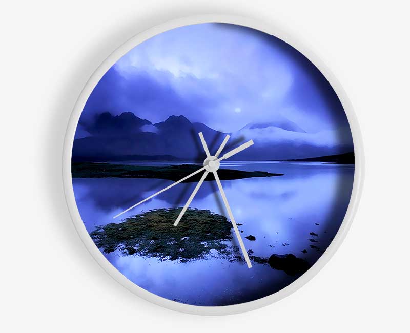 Blue Loch Beauty Clock - Wallart-Direct UK