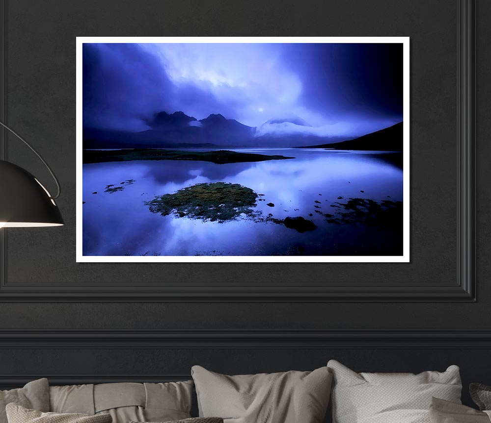 Blue Loch Beauty Print Poster Wall Art