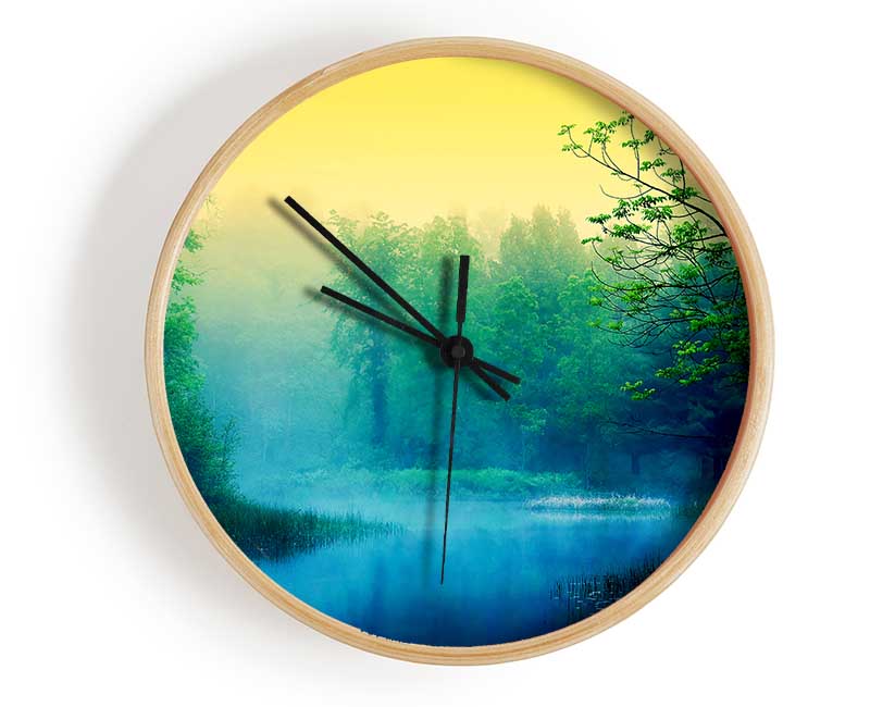 Lake In The Mist Clock - Wallart-Direct UK